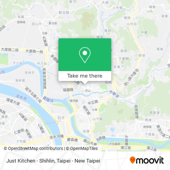 Just Kitchen - Shihlin map