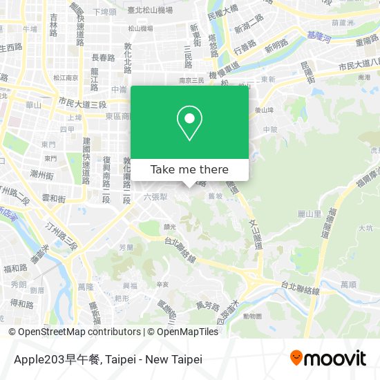 Apple203早午餐 map