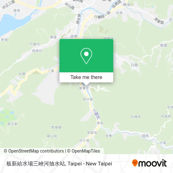 板新給水場三峽河抽水站 map