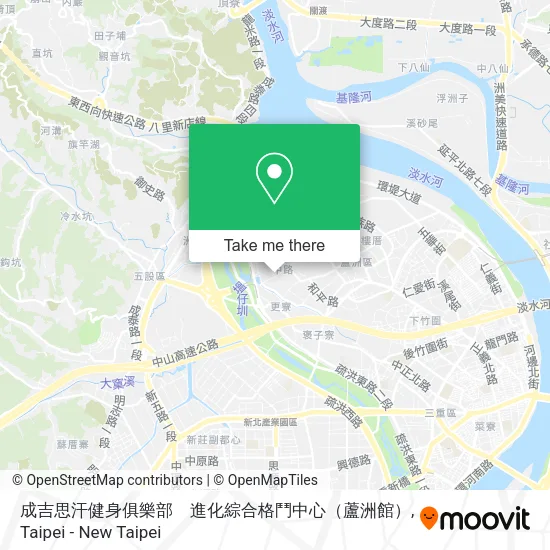 成吉思汗健身俱樂部　進化綜合格鬥中心（蘆洲館）地圖