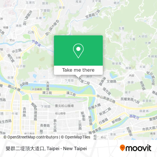 樂群二堤頂大道口 map