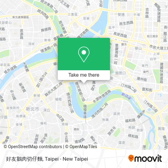 好友鵝肉切仔麵地圖