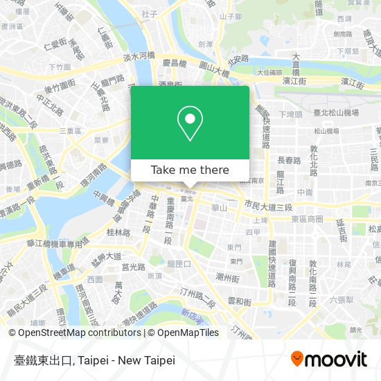 臺鐵東出口 map