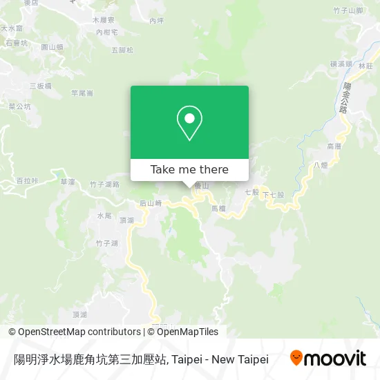 陽明淨水場鹿角坑第三加壓站 map