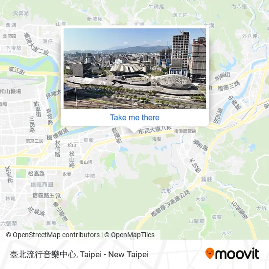 臺北流行音樂中心 map