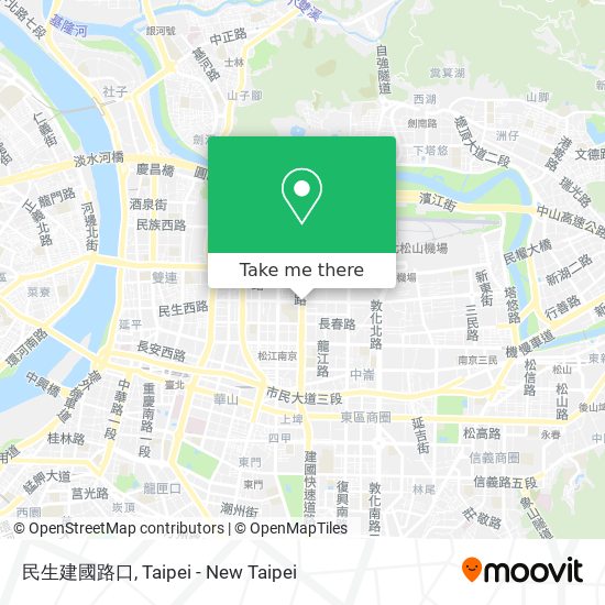 民生建國路口 map