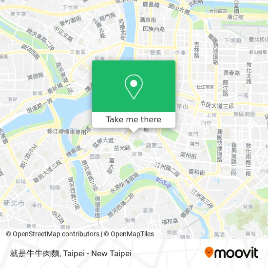 就是牛牛肉麵 map