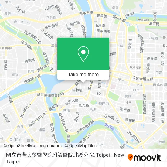 國立台灣大學醫學院附設醫院北護分院 map