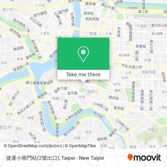 捷運小南門站(2號出口) map