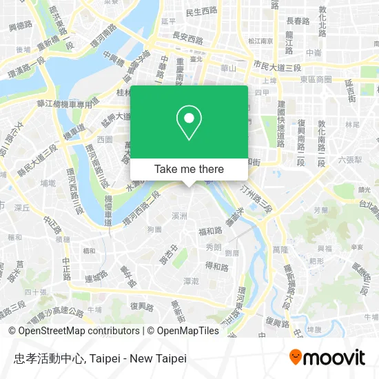 忠孝活動中心地圖