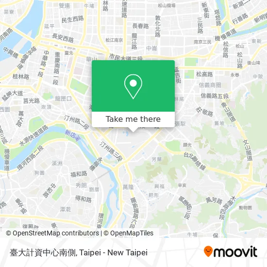 臺大計資中心南側 map