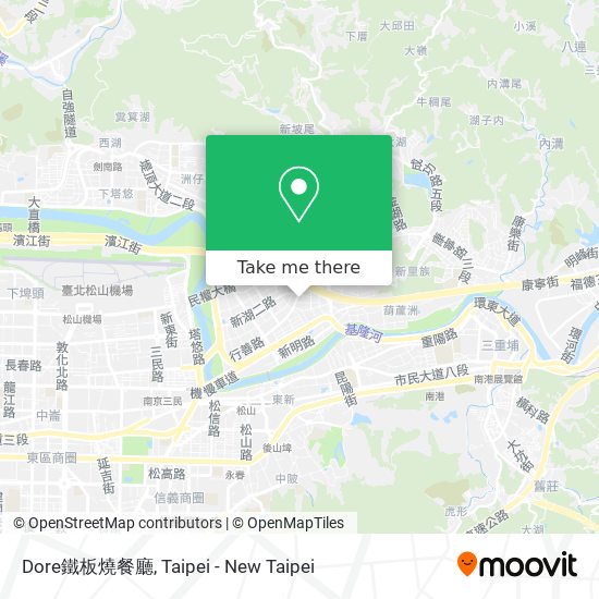 Dore鐵板燒餐廳 map