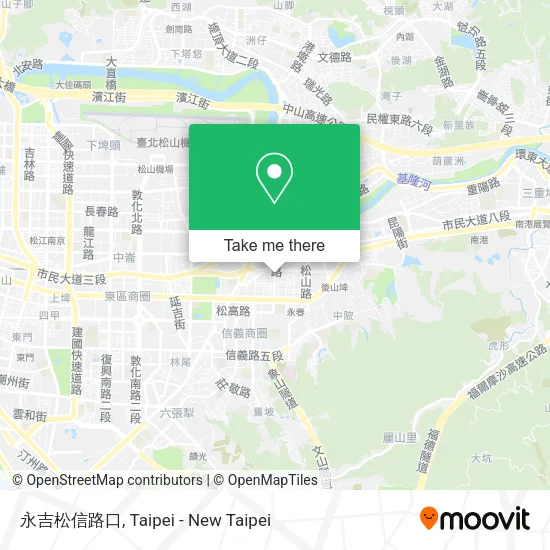 永吉松信路口地圖