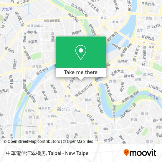 中華電信江翠機房地圖
