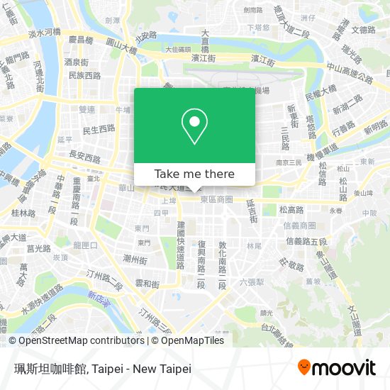 珮斯坦咖啡館地圖