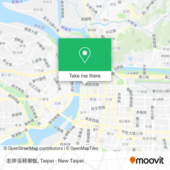 老牌張豬腳飯 map