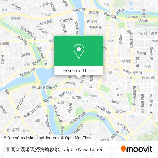 宜蘭大溪港現撈海鮮熱炒地圖