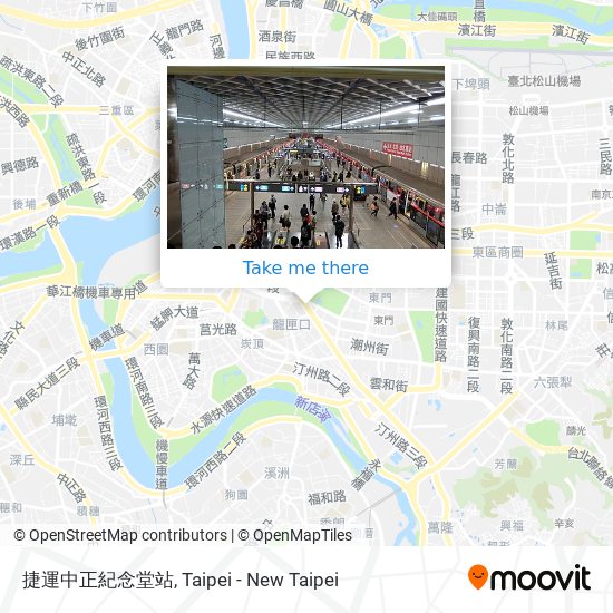 捷運中正紀念堂站 map