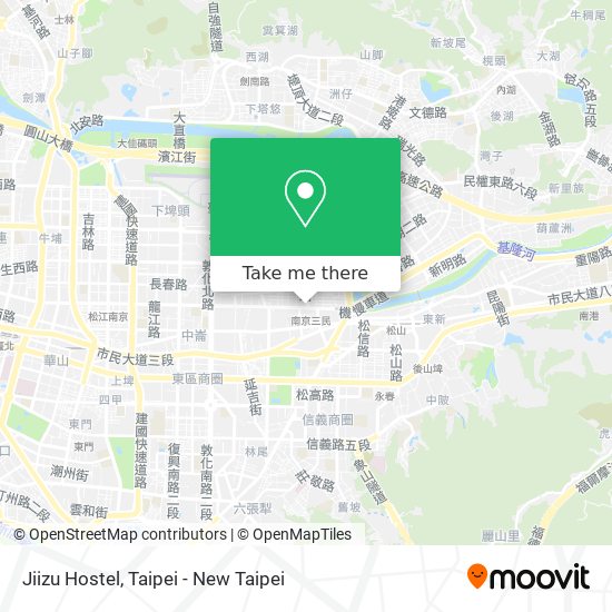 Jiizu Hostel map