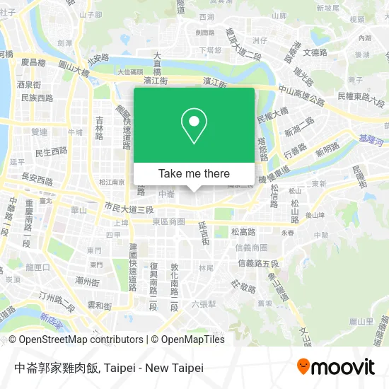中崙郭家雞肉飯 map