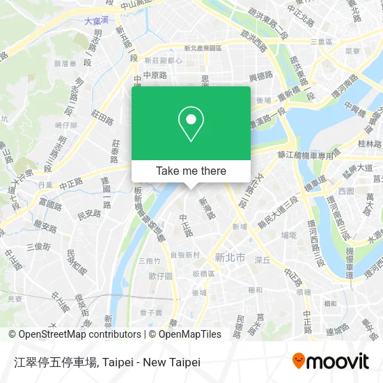 江翠停五停車場 map