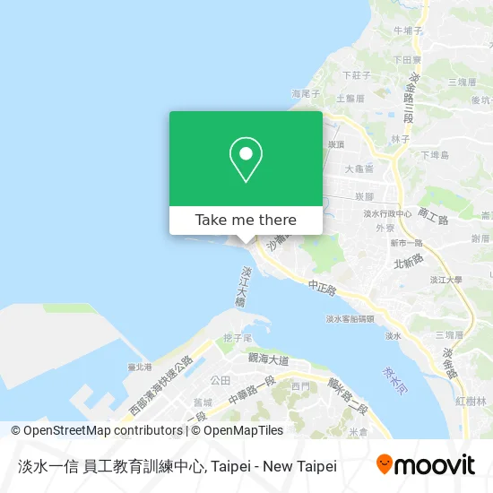 淡水一信 員工教育訓練中心 map