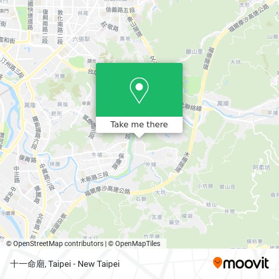 十一命廟 map
