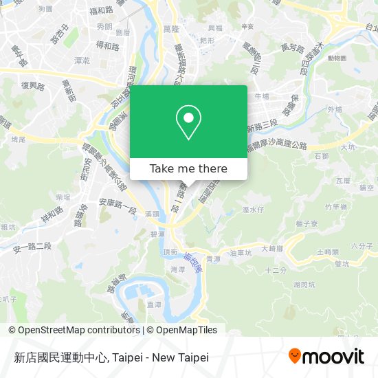 新店國民運動中心 map