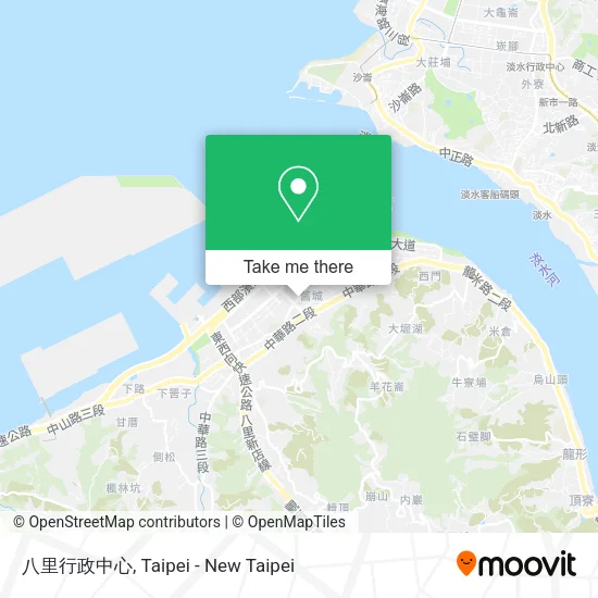 八里行政中心地圖