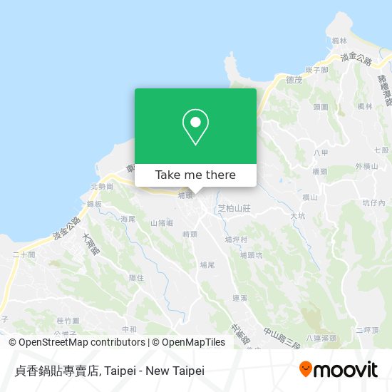 貞香鍋貼專賣店 map