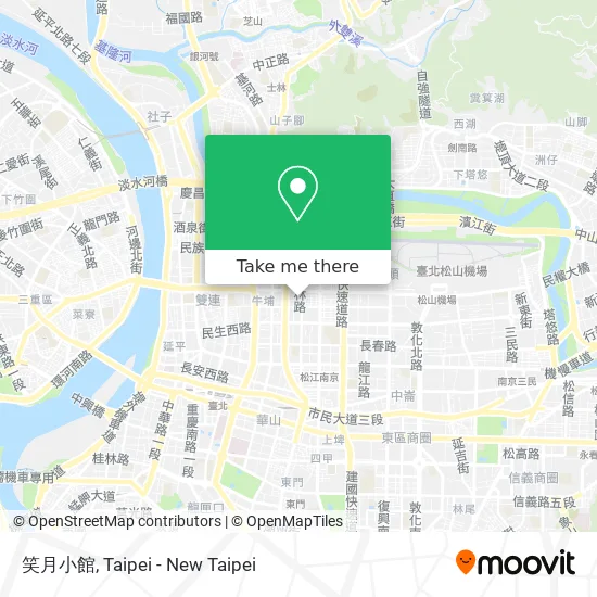 笑月小館 map