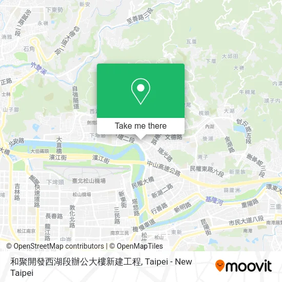 和聚開發西湖段辦公大樓新建工程地圖