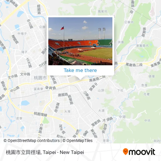 桃園市立田徑場地圖