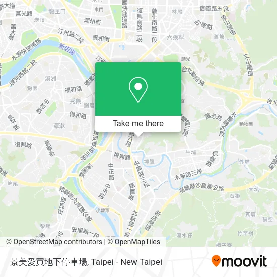 景美愛買地下停車場 map