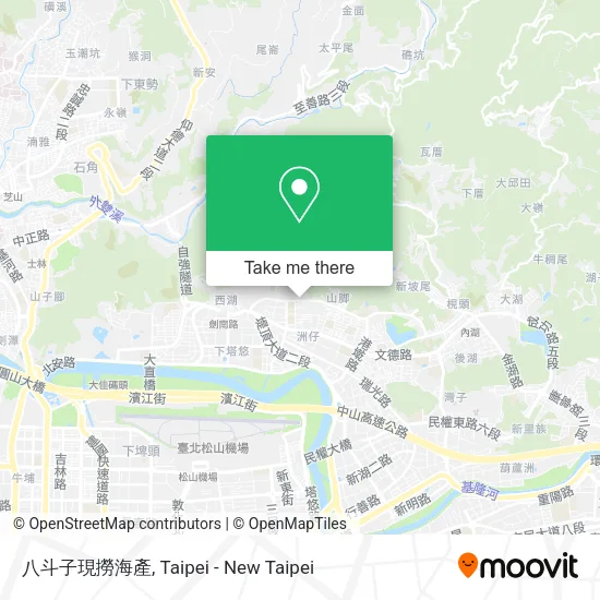 八斗子現撈海產地圖