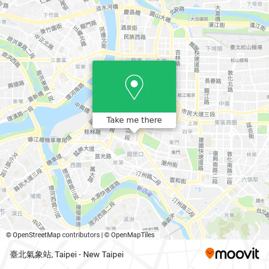 臺北氣象站地圖