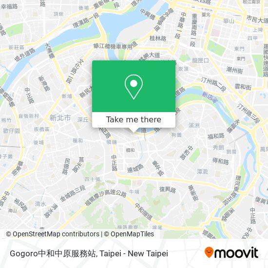 Gogoro中和中原服務站 map