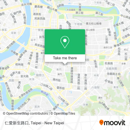 仁愛新生路口地圖