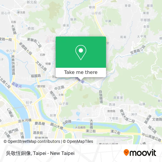 吳敬恆銅像 map