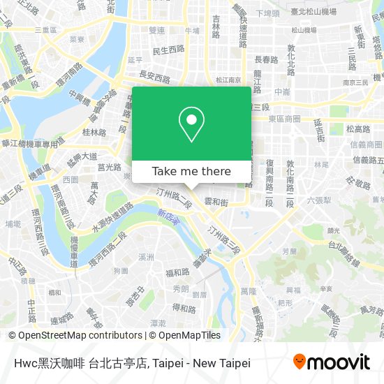 Hwc黑沃咖啡 台北古亭店 map