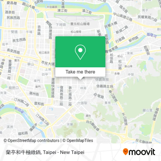 蘭亭和牛極緻鍋地圖