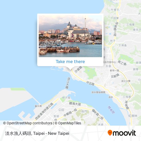 淡水漁人碼頭 map