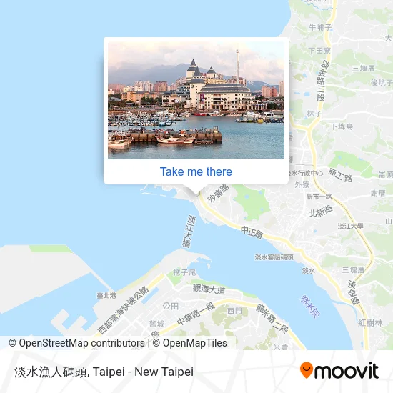 淡水漁人碼頭 map