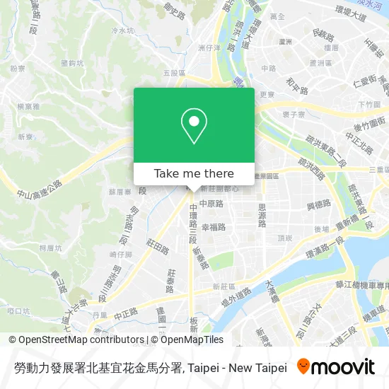 勞動力發展署北基宜花金馬分署 map