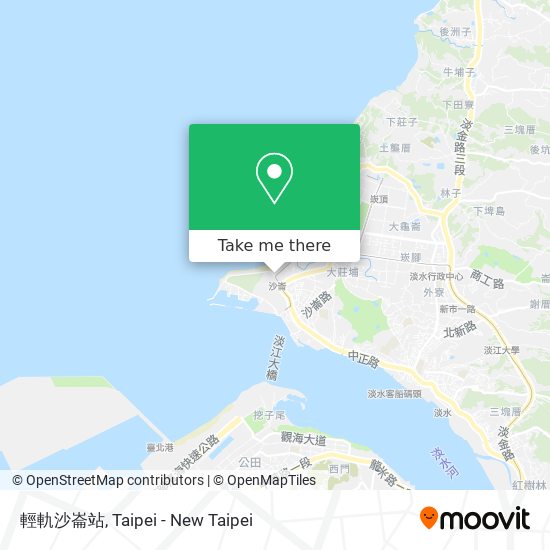 輕軌沙崙站地圖