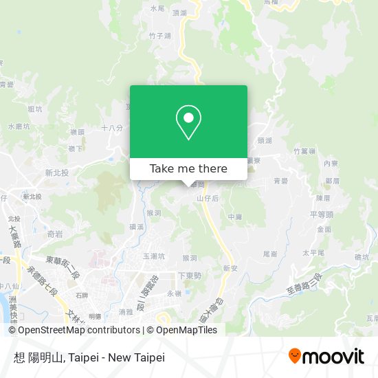 想 陽明山 map