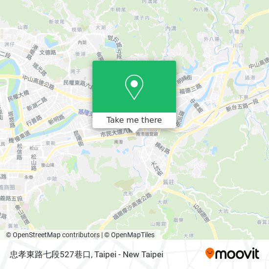 忠孝東路七段527巷口地圖