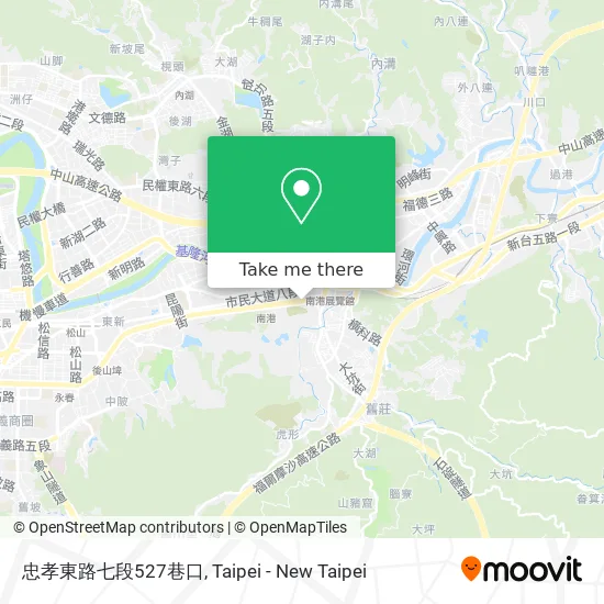 忠孝東路七段527巷口地圖