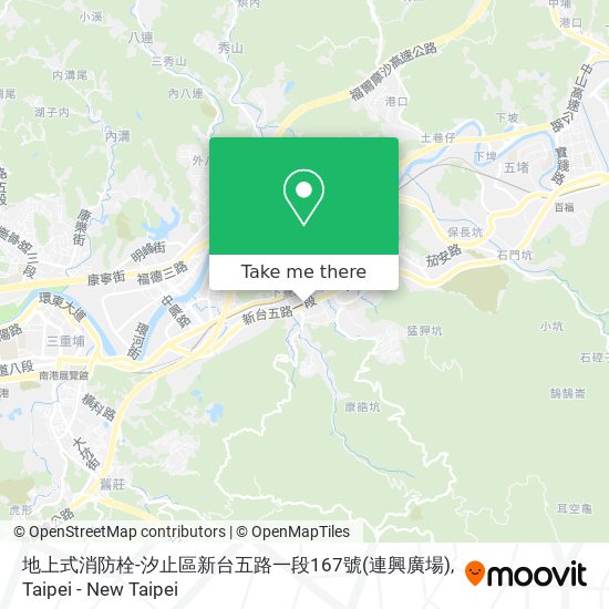地上式消防栓-汐止區新台五路一段167號(連興廣場) map