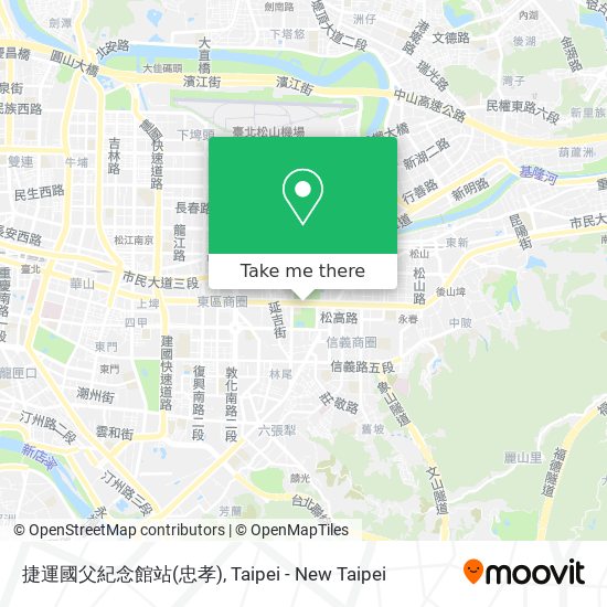 捷運國父紀念館站(忠孝) map